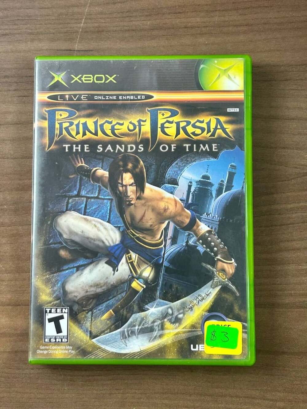 Prince of Persia: The Sands of Time Microsoft Xbox 2003 Disc Case Manual NTSC